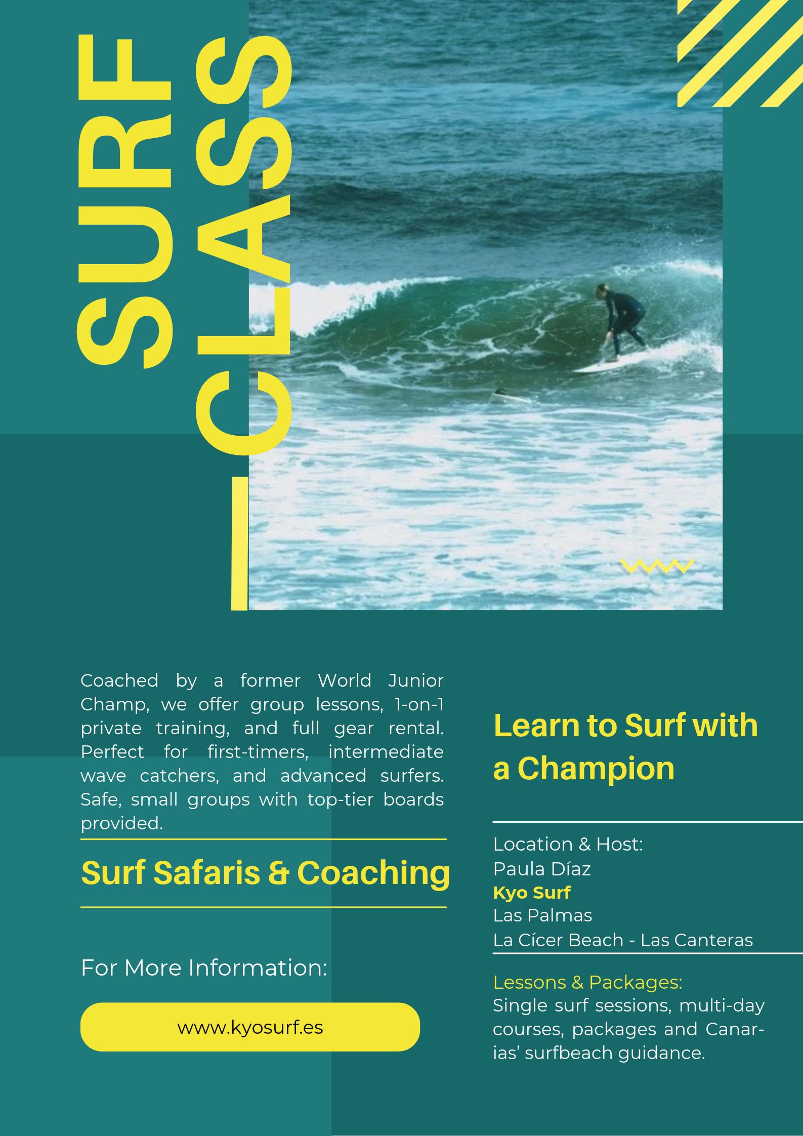 KYO surf class at La Cícer